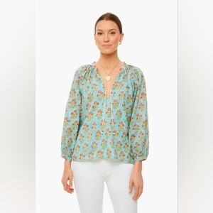 Emerson Fry Blue Floral Blouse
